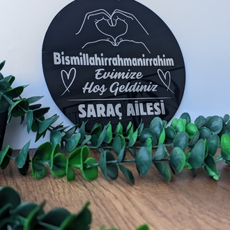 Siyah Gümüş Kapı Süsü
