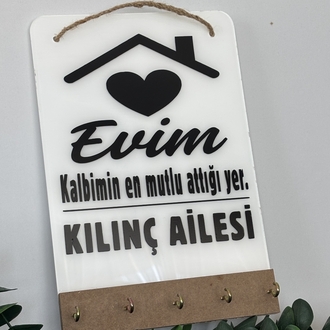 Beyaz Anahtarlık Askılığı 