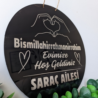 Siyah Gümüş Kapı Süsü