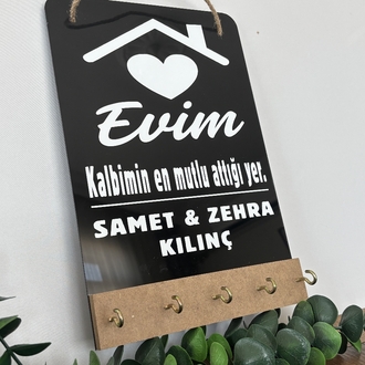 Siyah Anahtarlık Askılığı
