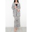 Kimono Takım Siyahdesenli - 10553.1095