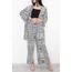 Kimono Takım Siyahdesenli - 10553.1095