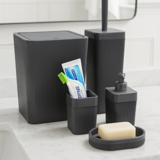 5’li Banyo Düzenleyici Set | Şık, Dayanıklı ve Pratik 