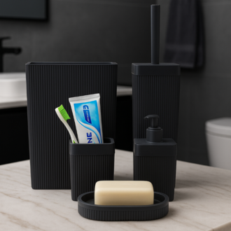 5’li Banyo Düzenleyici Set | Şık, Dayanıklı ve Pratik 
