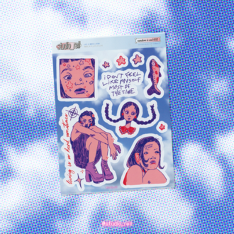 'random is cool' sticker