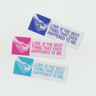 'love is the best thing' şeffaf sticker