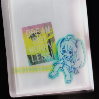 'miku' şeffaf sticker