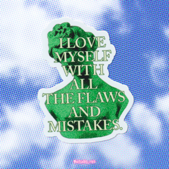 'i love myself' tekli sticker
