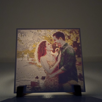 Işıltılı Anı Tablosu | Kişiye Özel 3D Baskı Gece Lambası