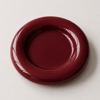 Doughnut Dekoratif Takı Tabağı Bordo