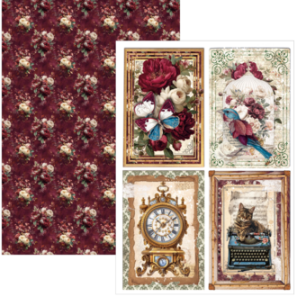 Burgundy Bohemian Creative Pad – A4