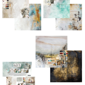Art 2 Scrapbooking Kağıt Seti, 30,5 × 30,5 cm