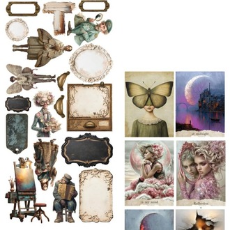 Junk Journal Seti – 30,5 × 15 cm, Art 2