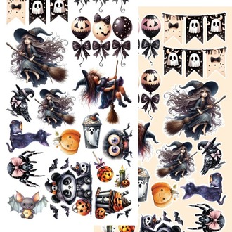 Scrapbooking Kağıdı seti “Trick or Treat – Happy Halloween”