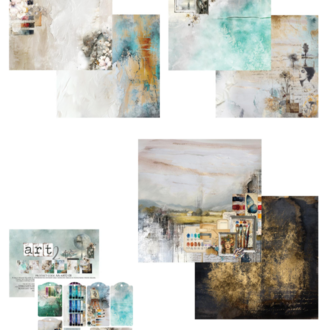 Art 2 Scrapbooking Kağıt Seti, 20 × 20 cm