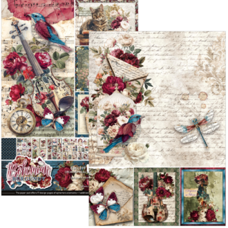 Burgundy Bohemian Creative Pad – A4