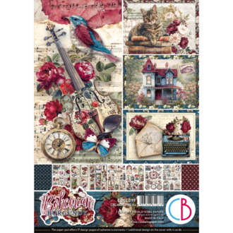Burgundy Bohemian Creative Pad – A4