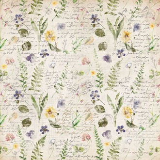 Scrapbooking kağıdı Seti Summer Botanical Story / "Fabrika Dekoru"