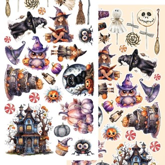 Scrapbooking Kağıdı seti “Trick or Treat – Happy Halloween”
