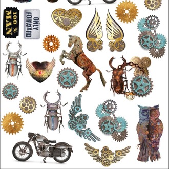Sticker seti Grunge&Mechanics