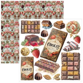 Chocolate Wanderlust – Fussy Cut Paper Pad 6×6"