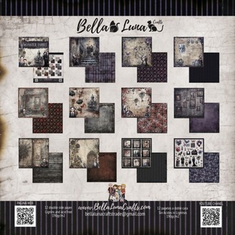 BELLALUNA MONSTER FAMILY COLLECTION 8″×8″