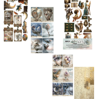 Junk Journal Seti – 30,5 × 15 cm, Art 2