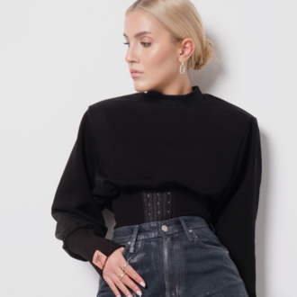 Shama Max Beli Korseli Sweatshirt