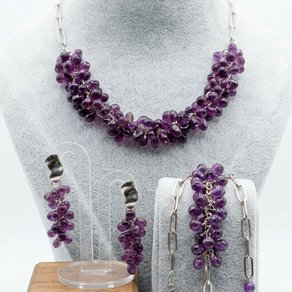 Noctura/Violet – Handmade Murano Glass Jewelry Set