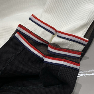 Moncler Classic Light Business Elite Casual Three-Button Lapel Short-Sleeve T-Shirt