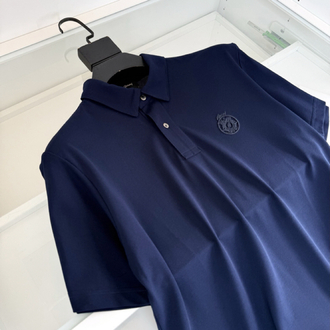 Brioni two-button collared short-sleeved polo shirt