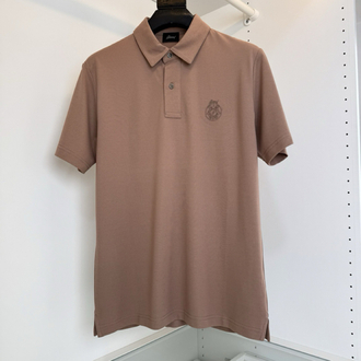 Brioni two-button collared short-sleeved polo shirt