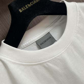 Balenciaga Splatter Embroidery Short-Sleeve T-Shirt