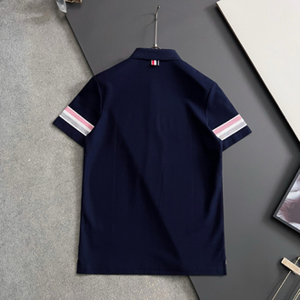 Thom Browne Short-Sleeve Polo T-Shirt