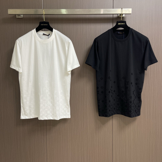Louis Vuitton Gradient Embossed Crew Neck Short-Sleeve T-Shirt
