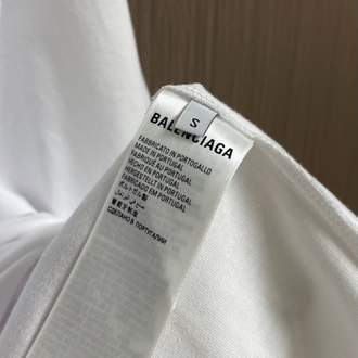 Balenciaga Splatter Embroidery Short-Sleeve T-Shirt