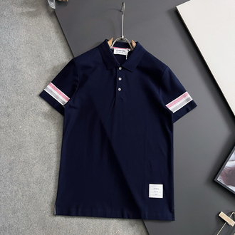 Thom Browne Short-Sleeve Polo T-Shirt