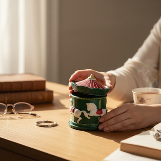 Christmas Carousel Candle