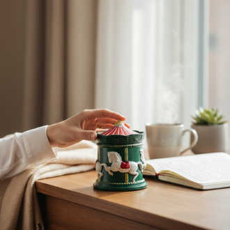 Christmas Carousel Candle