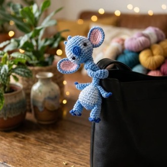 Özgün Tasarım Bükülebilir Stitch Çanta Süsü & Aksesuar (30 cm)