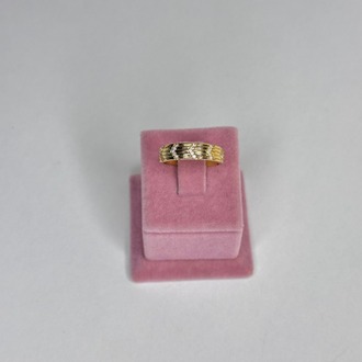 Basic Ok detaylı Gold Yüzük
