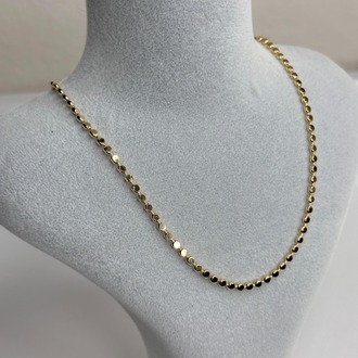 Yuvarlaklı Gold Zincir