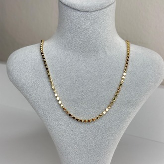Yuvarlaklı Gold Zincir