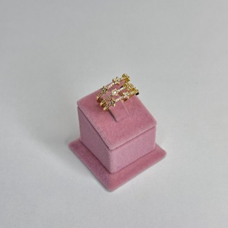 Çoklu Yıldızlı Gold Yüzük