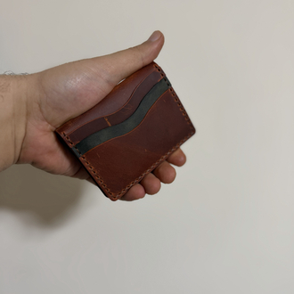 SUENS CRAFT Gerçek deri el işçiliği bol kartlık cüzdan