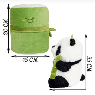 Fermuarlı Panda Peluş