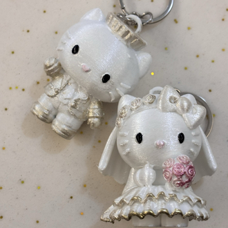 Hello kitty ikili anahtarlık Charm