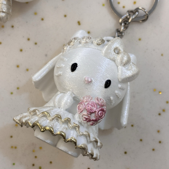 Hello kitty ikili anahtarlık Charm