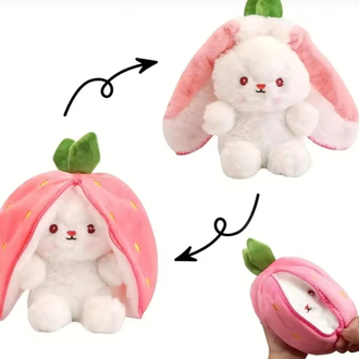 Fermuarlı Çilek Peluş 