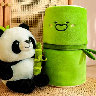 Fermuarlı Panda Peluş